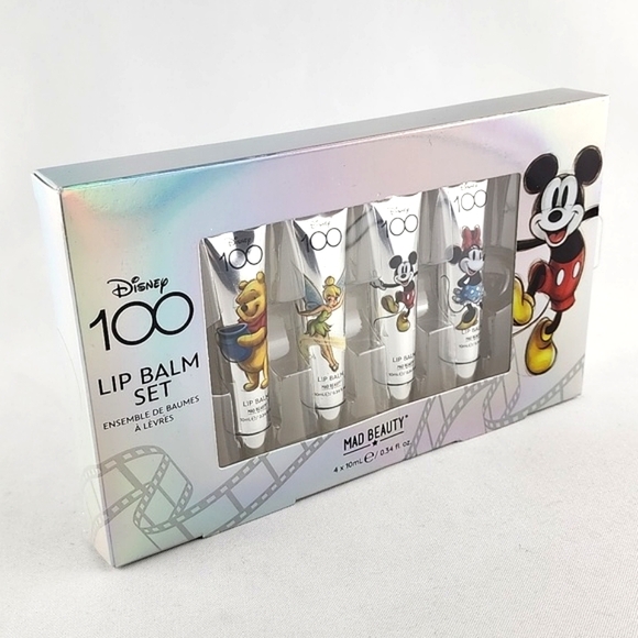 Disney Lip Balm 100 Year Anniversary Mickey Minnie Tinkerbell Winnie The Pooh - Picture 1 of 9